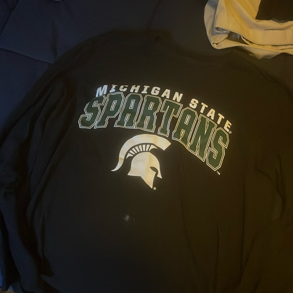 Michigan State. Black Long-Sleeve T.